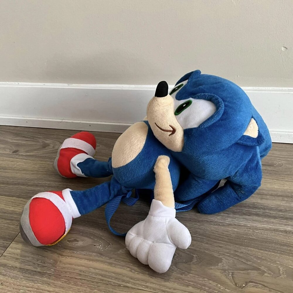 Plush Backpack Cartoon Sonic Hedgehog Shadow Super Sonic Plush Toy